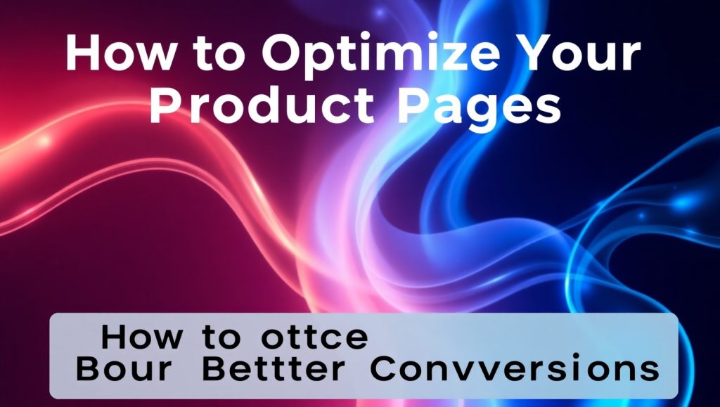 How to Optimize Your Product Pages for Better